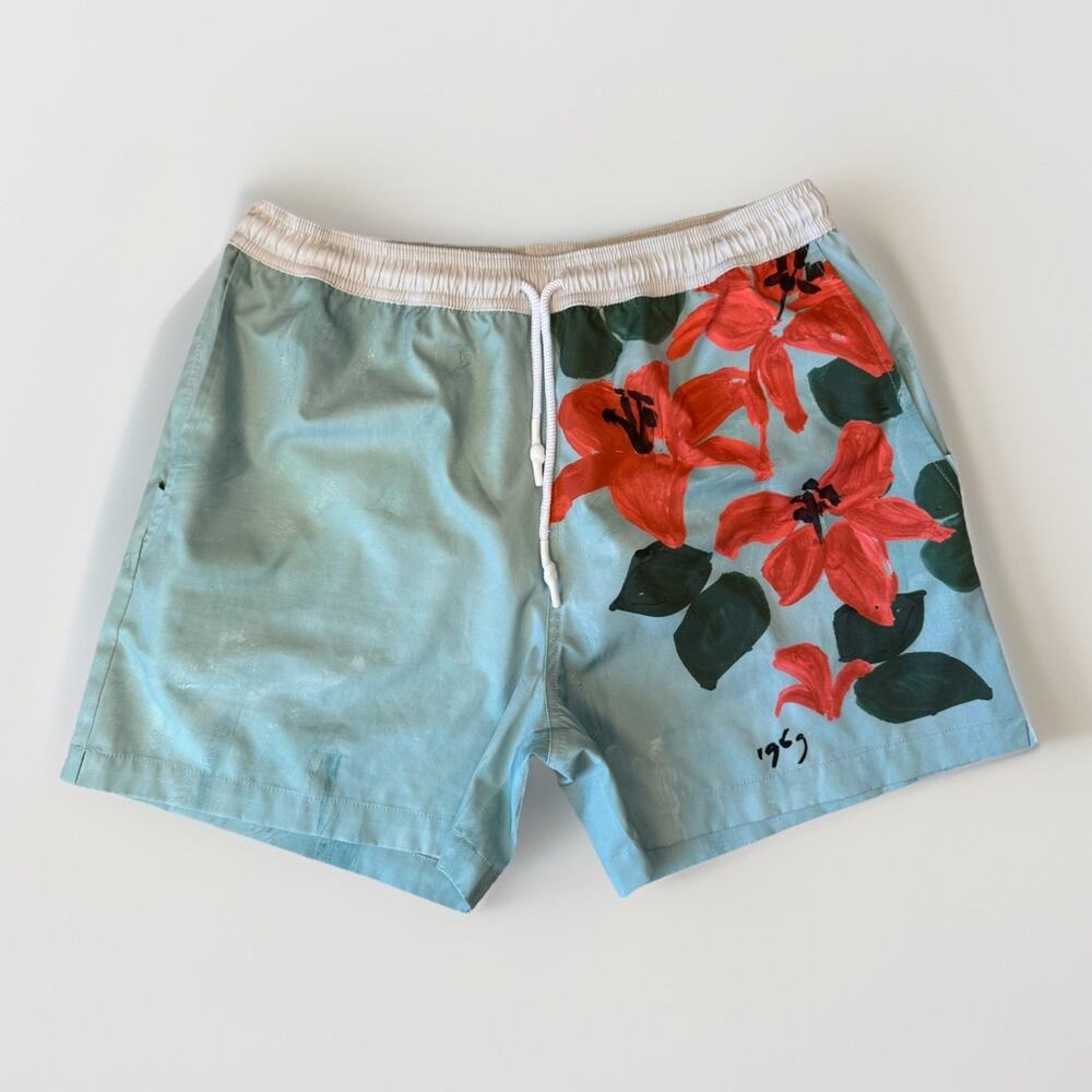 Tombolo Swim Trunks Medium Multicolor Coast Lines x Hotel Magique Summer Party